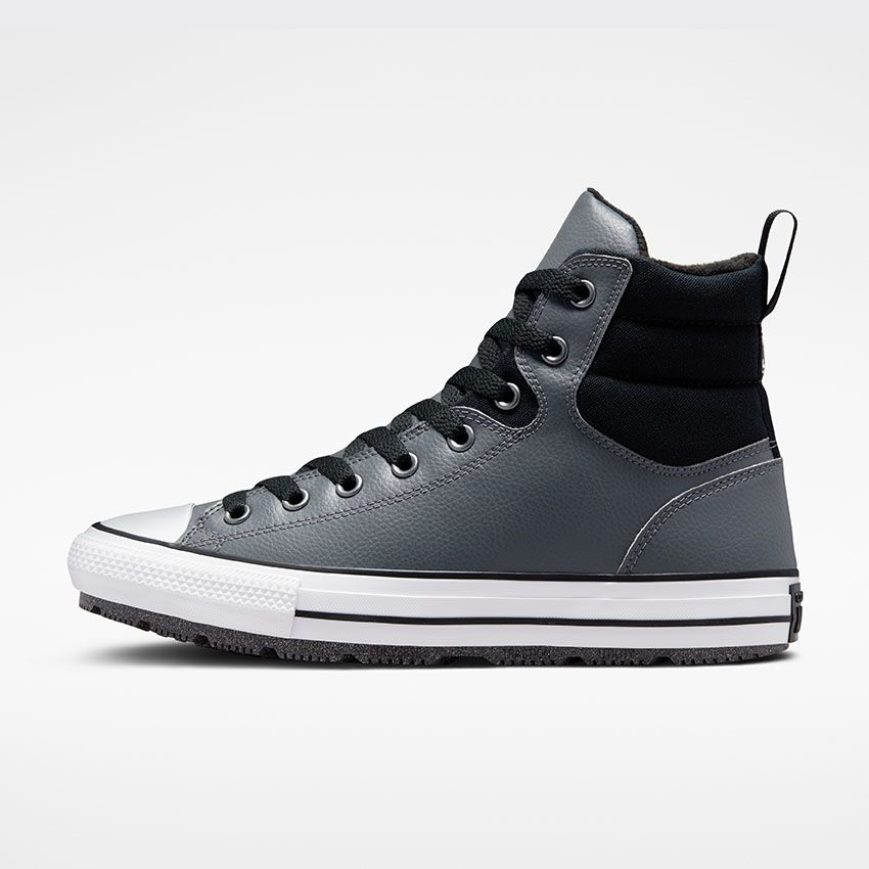 Men's Converse Chuck Taylor All Star Berkshire Water Resistant High Top Winter Boots Grey / Black | AU 34EC1A